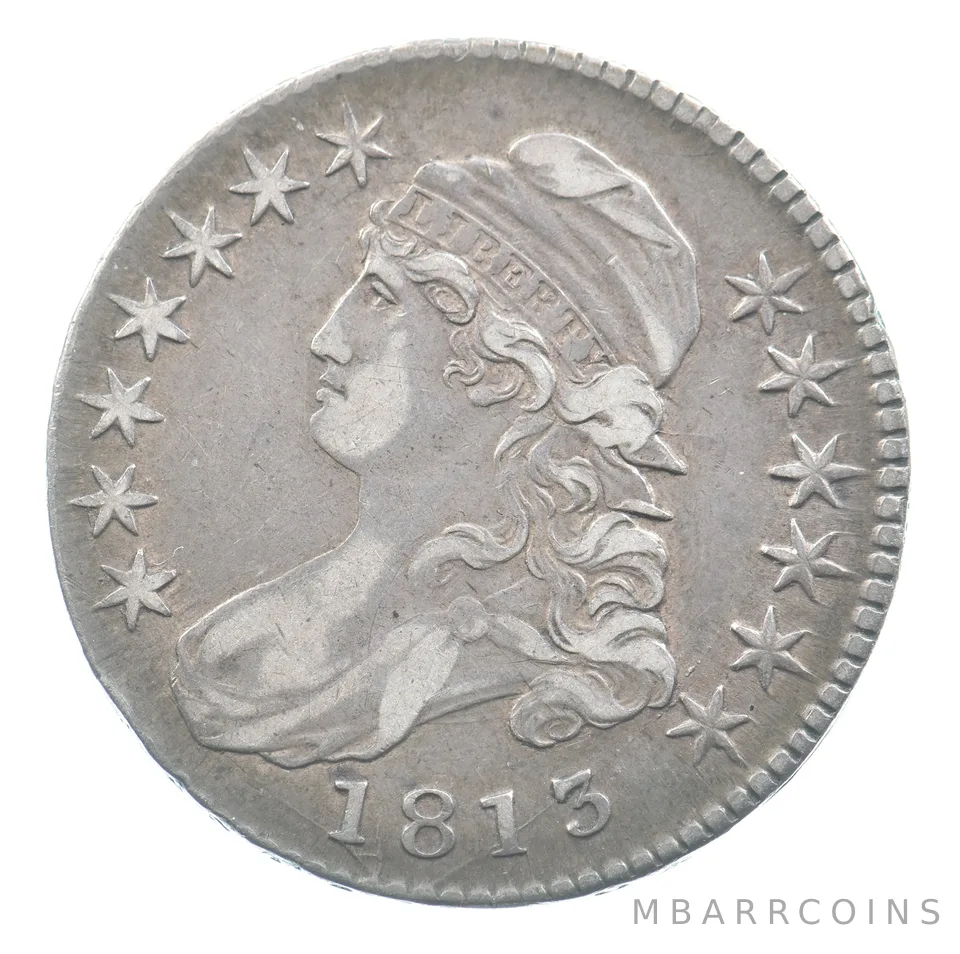 1813 Capped Bust Half Dollar O-107A R1 *5063