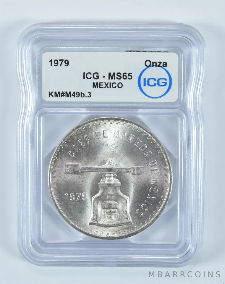 1979 Mexico 1 Onza Silver MS65 ICG