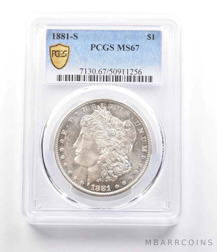 1881-S Morgan Silver Dollar MS67 PCGS *2608