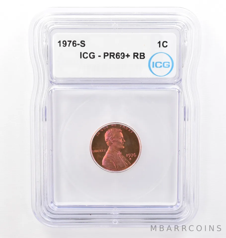 1976-S Lincoln Memorial Cent PR69+ RB ICG Beautiful Tone *7737