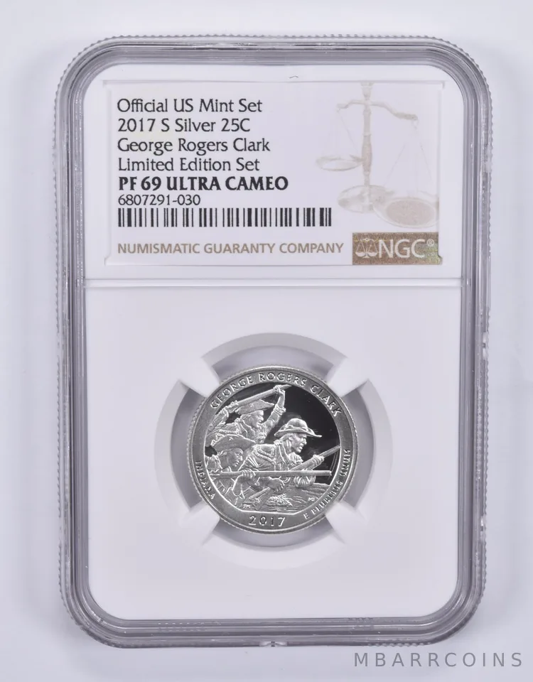 2017-S Quarter Silver George Rogers Clark Limited Edition Set PF69 NGC
