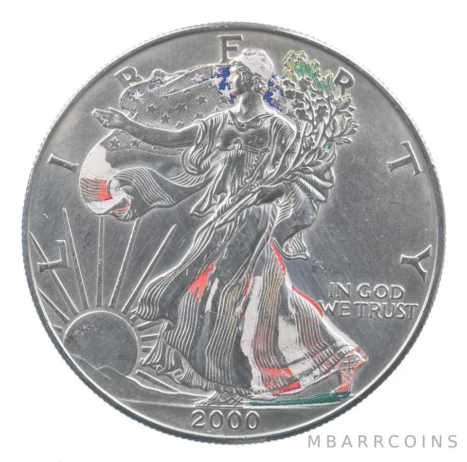 Better Date 2000 American Silver Eagle 1 Troy Oz .999 Fine Silver *750