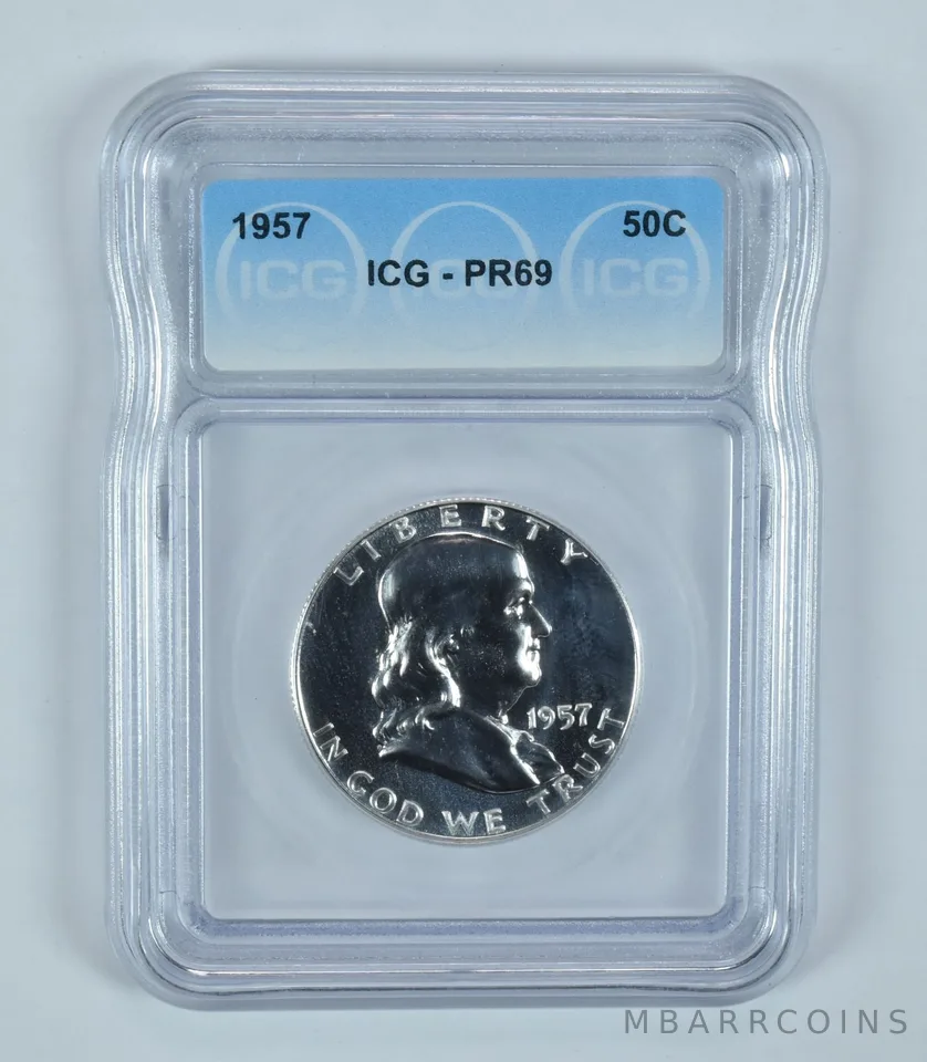 1957 Franklin Half Dollar PR69 ICG