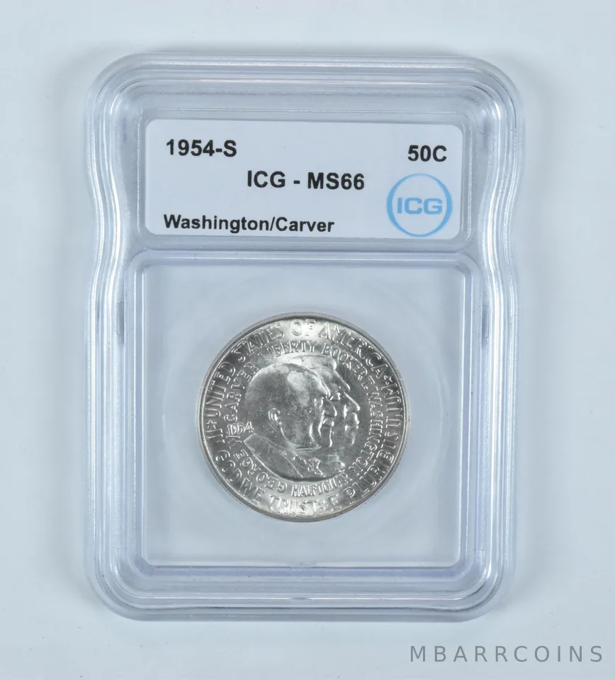 1954-S Washington Carver Commemorative Half Dollar MS66 ICG