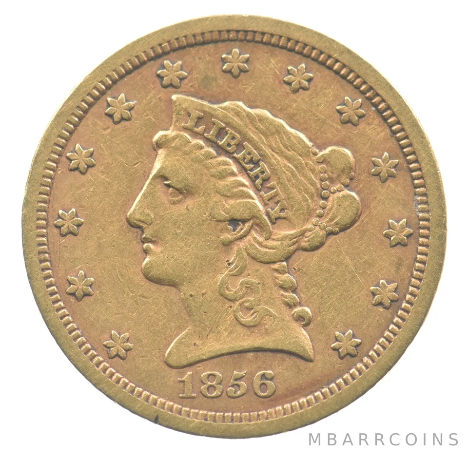 1856-S $2.50 Liberty Head Gold Quarter Eagle *6545