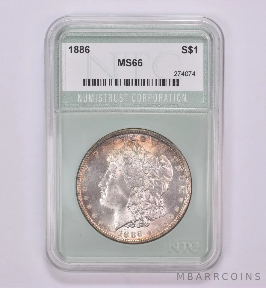 1886 Morgan Silver Dollar Beautiful Tone *0455