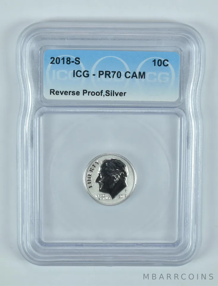 2018-S Roosevelt Dime Silver Reverse PR70 CAM ICG