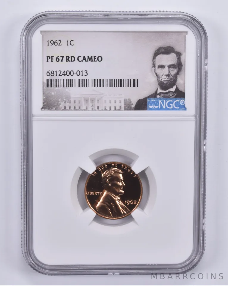 1962 Lincoln Memorial Cent PF67 RD Cameo NGC Special Label