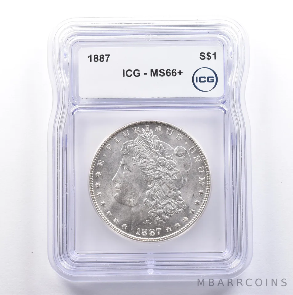 1887 Morgan Silver Dollar MS66+ ICG *9100