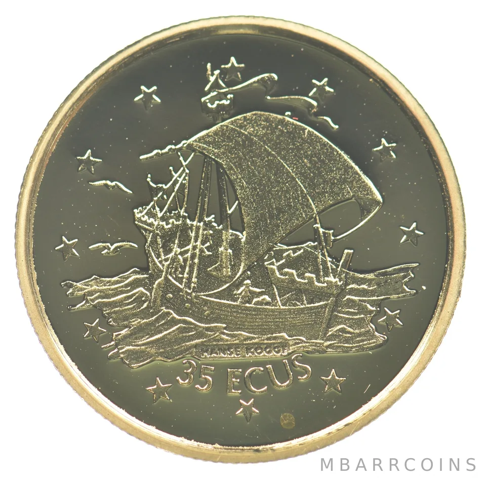 1996 Gibraltar 35 Ecus Gold 1/10th *2663