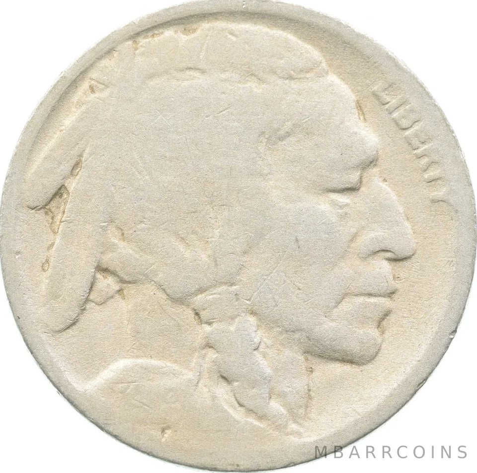 1918/7-D Indian Head Buffalo Nickel Date Restored a8970
