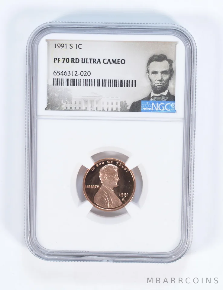 1991-S Lincoln Memorial Cent PF70 RD NGC - Special Lbl