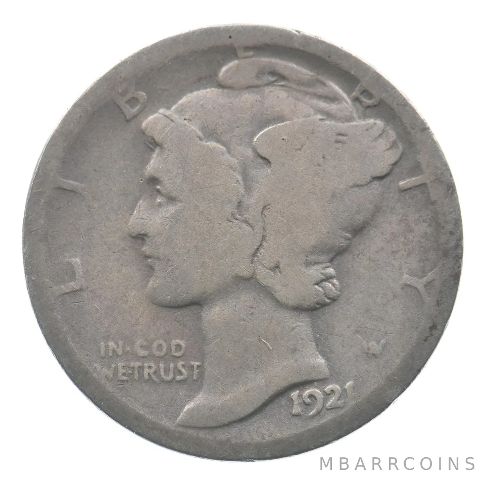 1921 Mercury Dime *3959