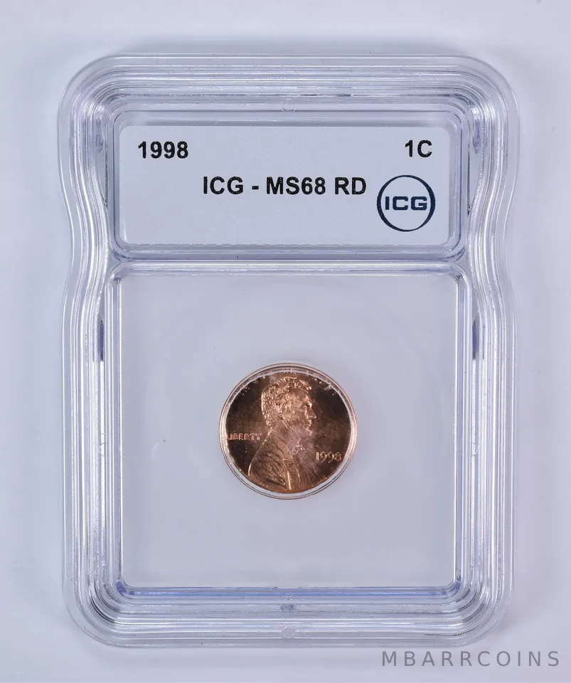 1998 Lincoln Memorial Cent MS68 RD ICG