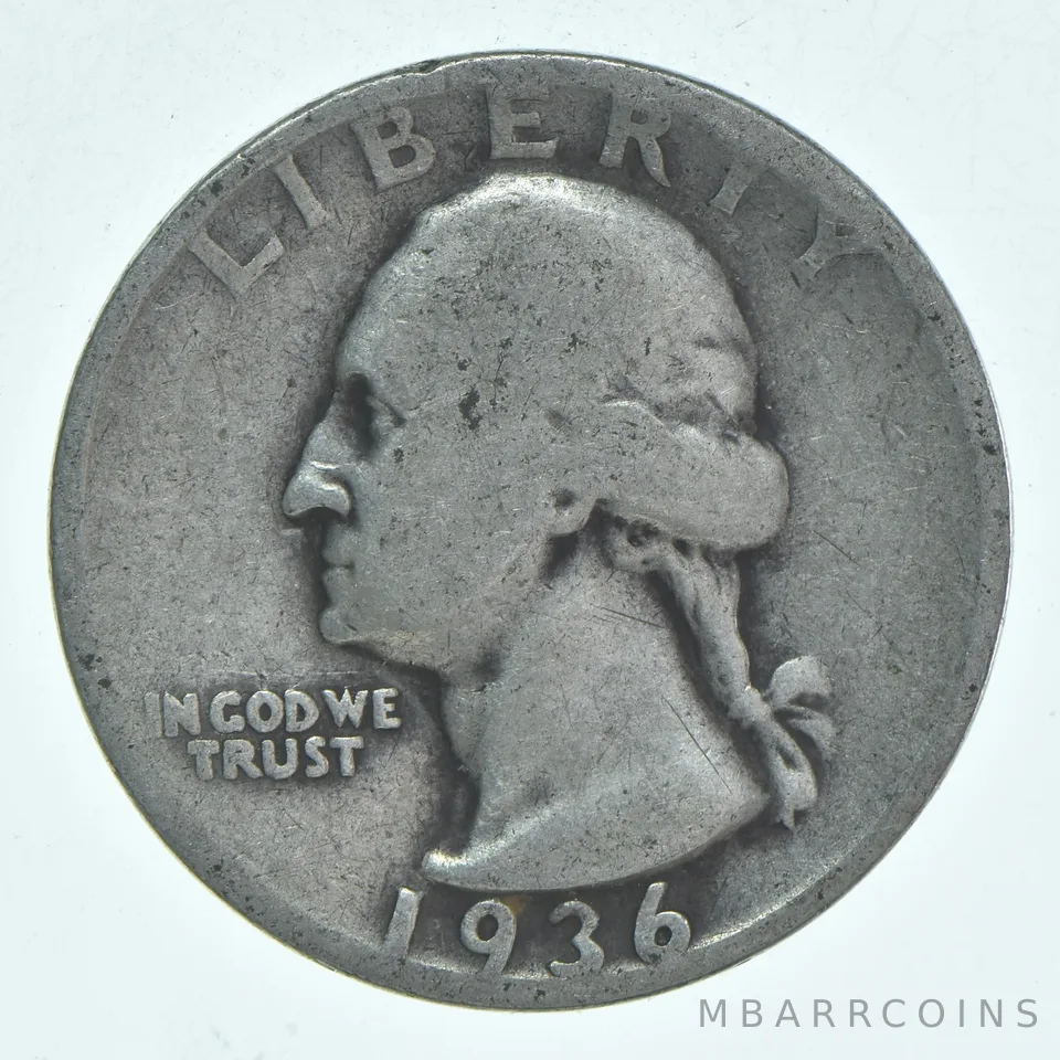 1936-S Washington Quarter Average Circ