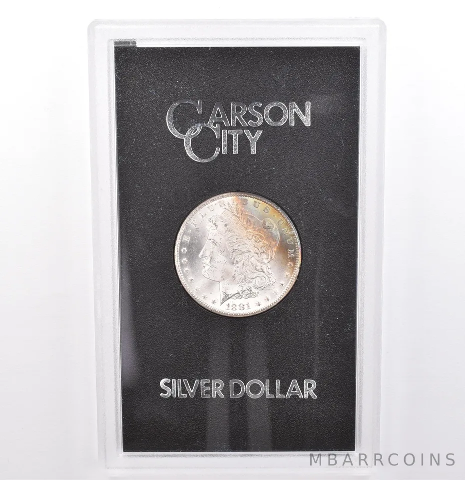 1881-CC Morgan Silver Dollar GSA Beautiful Tone *9323