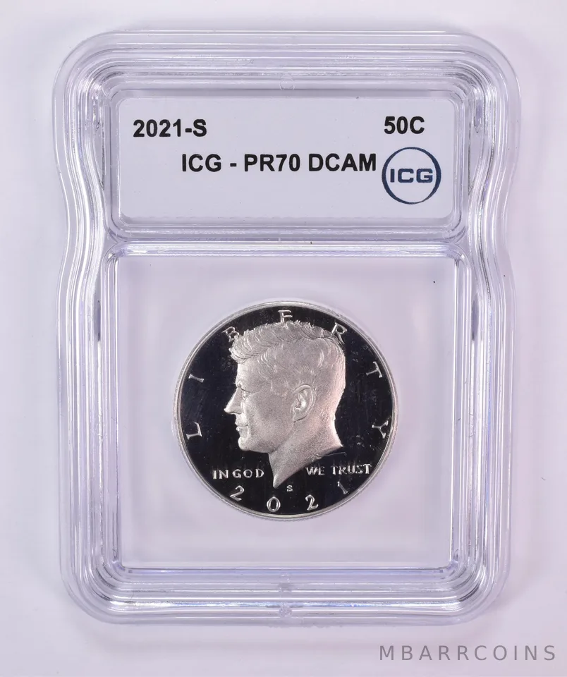 2021-S Kennedy Half Dollar PR70 DCAM ICG