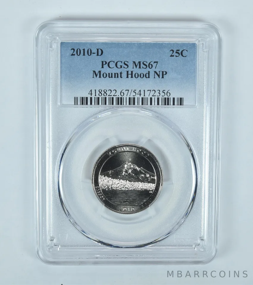 2010-D Washington Quarter ATB Mount Hood MS67 PCGS