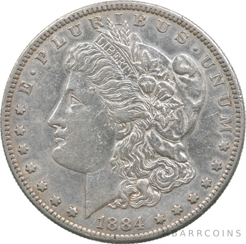1884-S Morgan Silver Dollar a3552