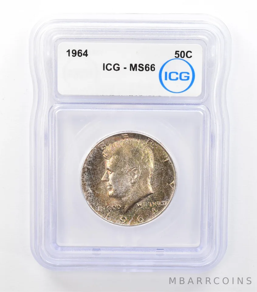 1964 Kennedy Half Dollar MS66 ICG Tone *6568