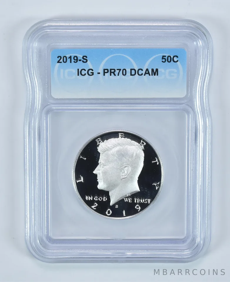 2019-S Kennedy Half Dollar Silver PR70 DCAM ICG
