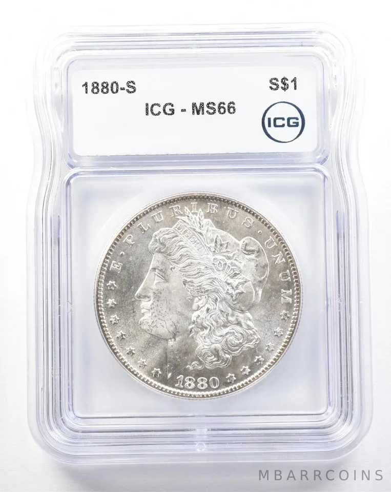 1880-S Morgan Silver Dollar MS66 ICG *2259