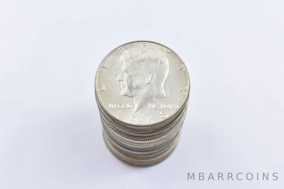 (20) 1965-1969 Kennedy Circ 40% Silver Roll $10 Face Lot