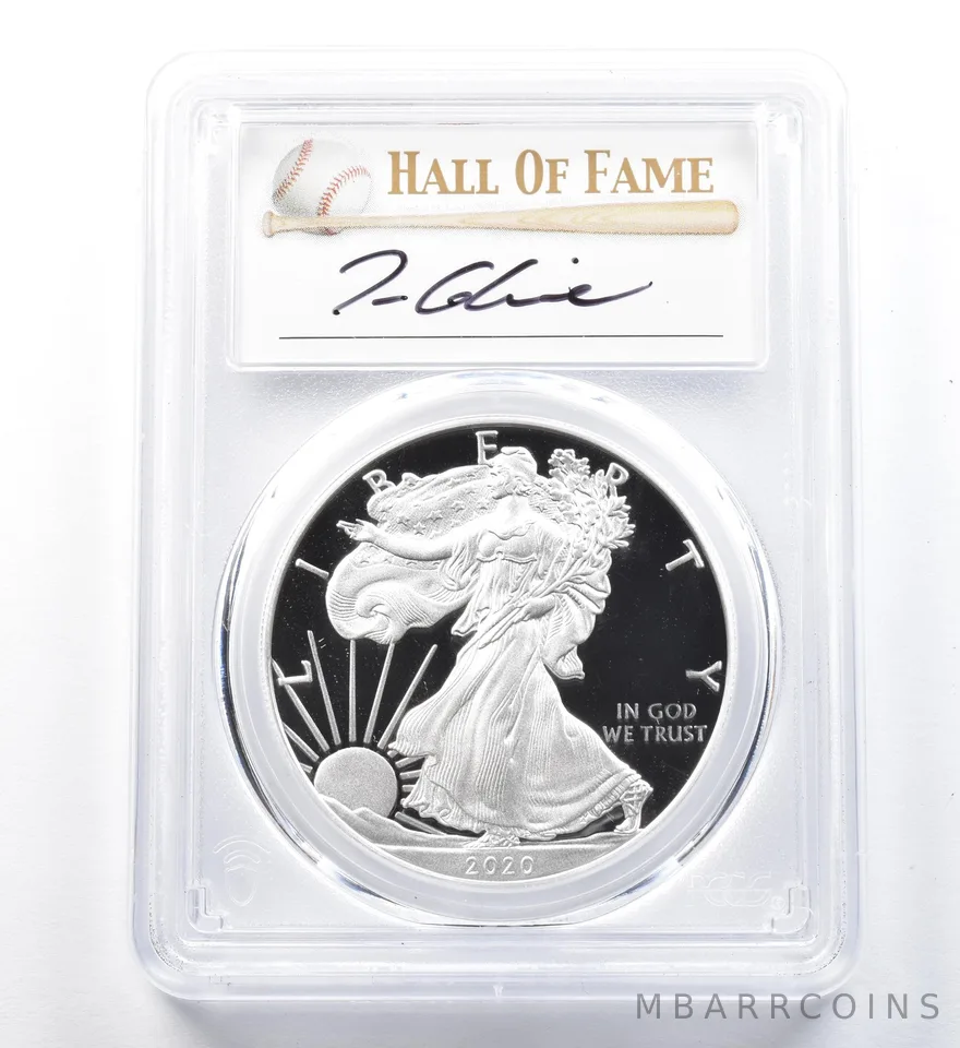 2020-S American Silver Eagle Tom Glavine FDOI PR70 DCAM PCGS a1222