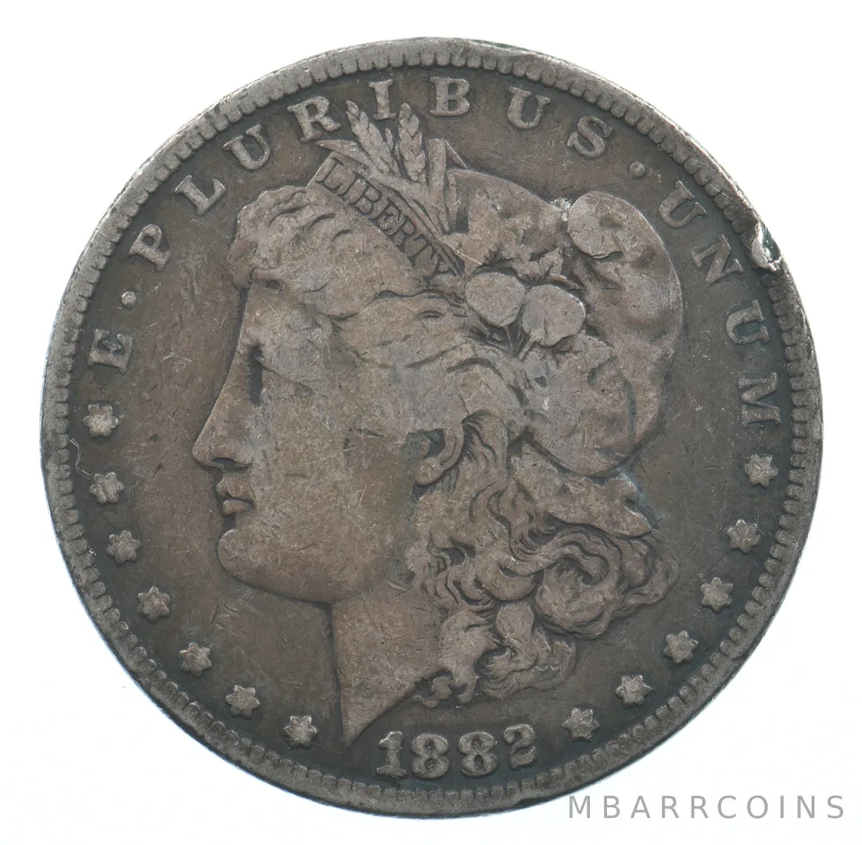 Early - 1882 Morgan Silver Dollar - 90% US Coin *441