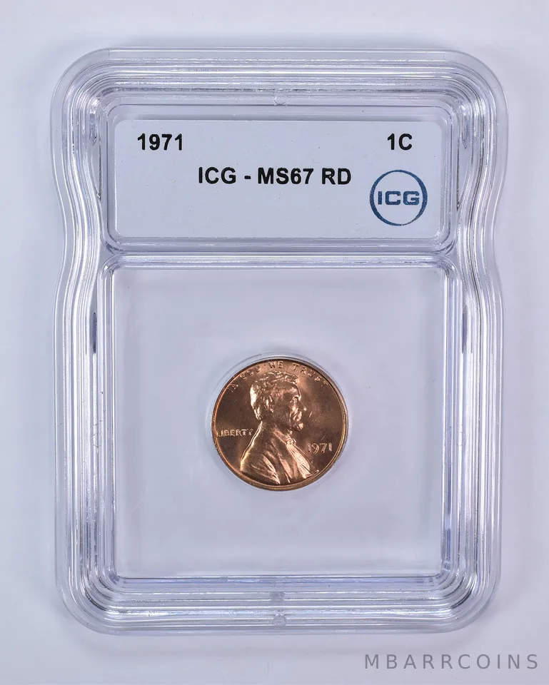 1971 Lincoln Memorial Cent MS67 RD ICG