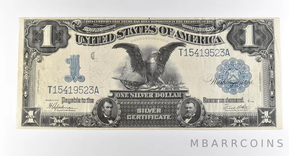 1899 $1 Silver Certificate Large Note Blue Seal *2865
