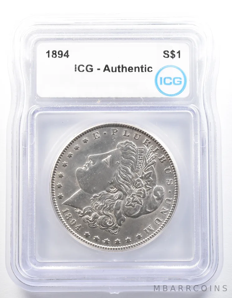1894 Morgan Silver Dollar Authentic ICG a0320