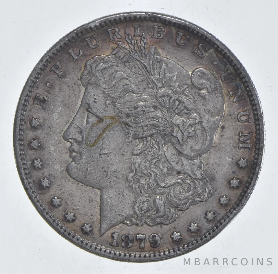 Better 1879-S Morgan Silver Dollar - 90% US Coin - Nice Coin *478
