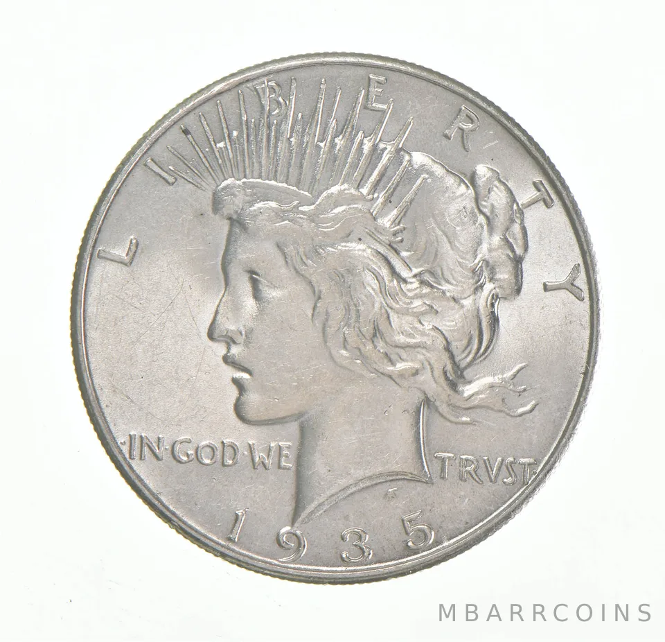 1935 Peace Silver Dollar a3257