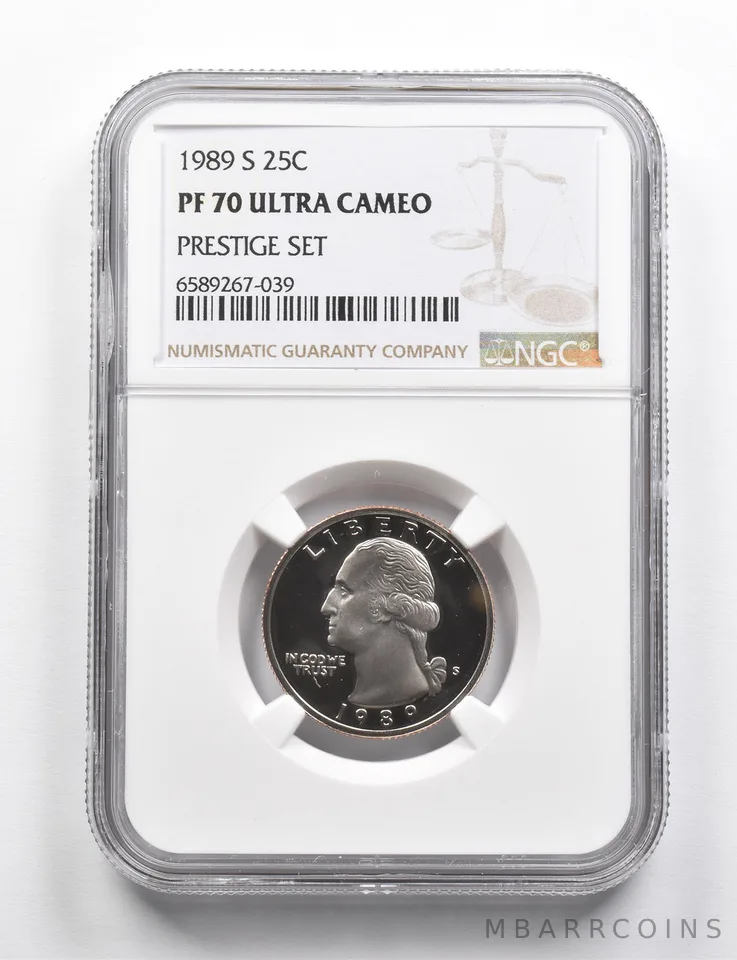 PF70 UCAM 1989-S Washington Quarter Prestige Set NGC RARE PEDIGREE a9749