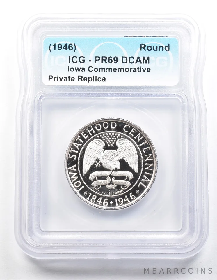1946 Iowa Half Dollar PR69 ICG Museum Gallery Strike a1292
