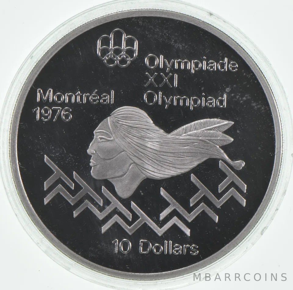 Random 1972-1976 Proof Canada 10 Dollar Olympic Commemorative Coin Silver .925