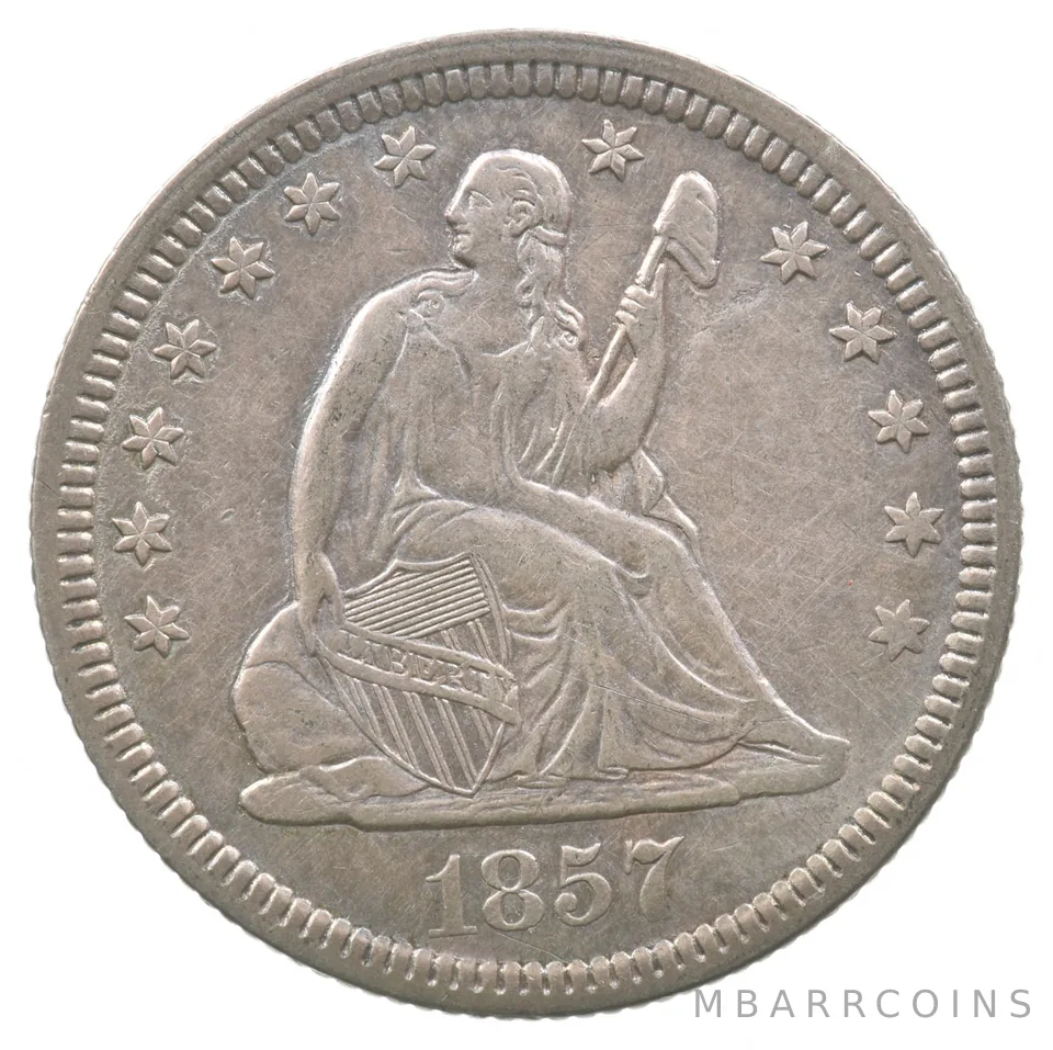 1857 Seated Liberty Quarter *6200