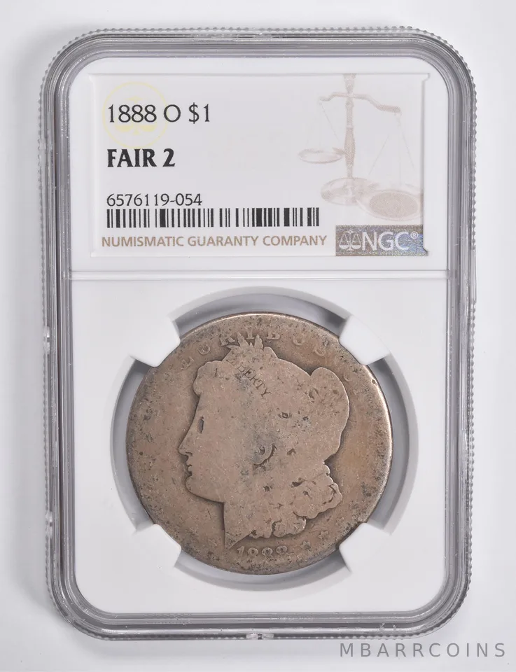 FAIR 2 1888-O Morgan Silver Dollar NGC Lowball Low Ball *4613