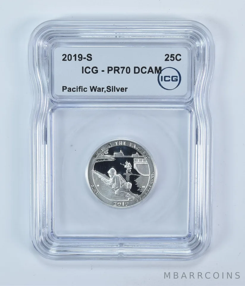 2019-S Washington Quarter ATB Silver Pacific War PR70 DCAM ICG