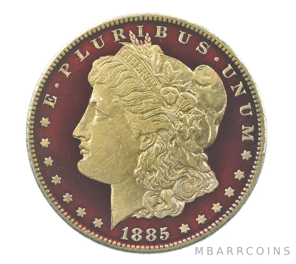 1885 Morgan Silver Dollar Colorized *6169