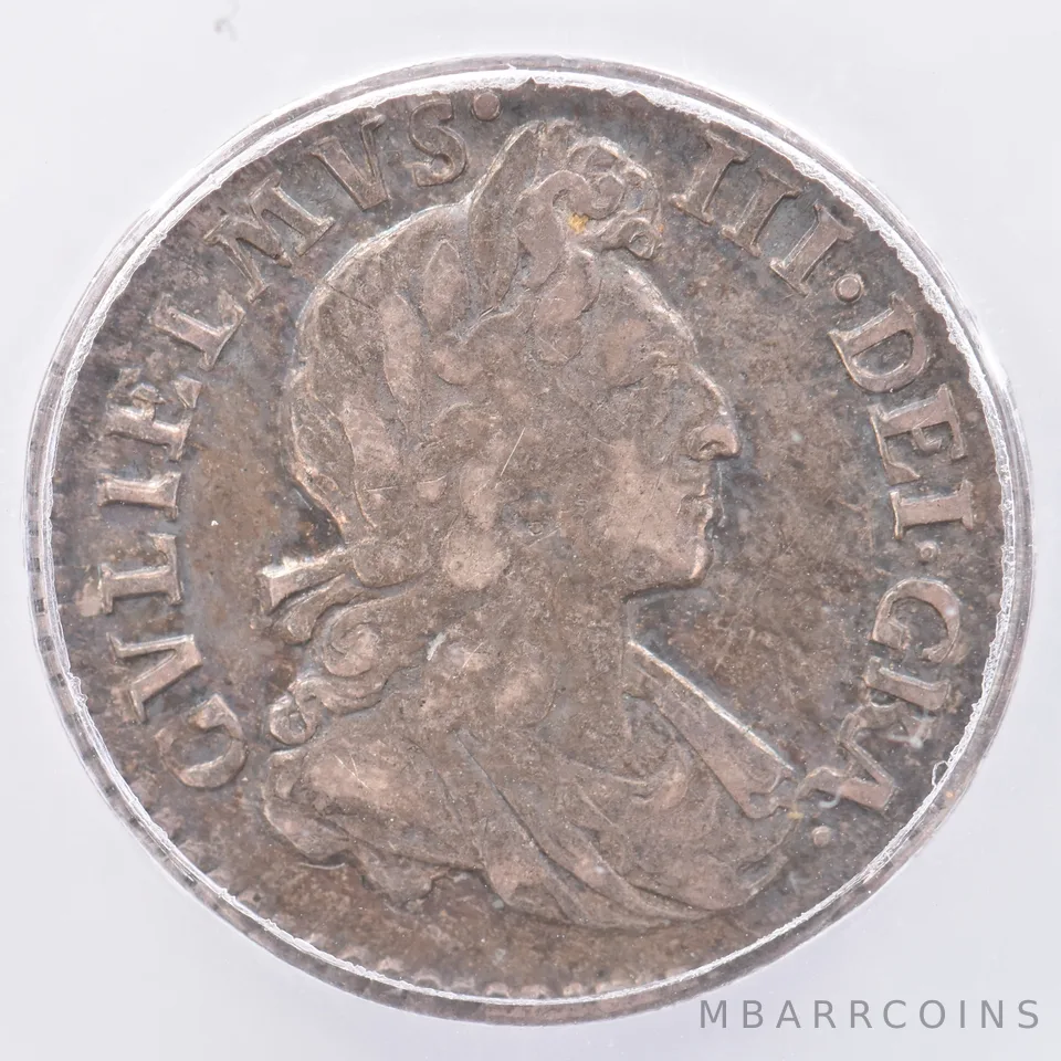 1701 Great Britain 3 Pence KM#501 EF40 ICG Beautiful Tone *1926