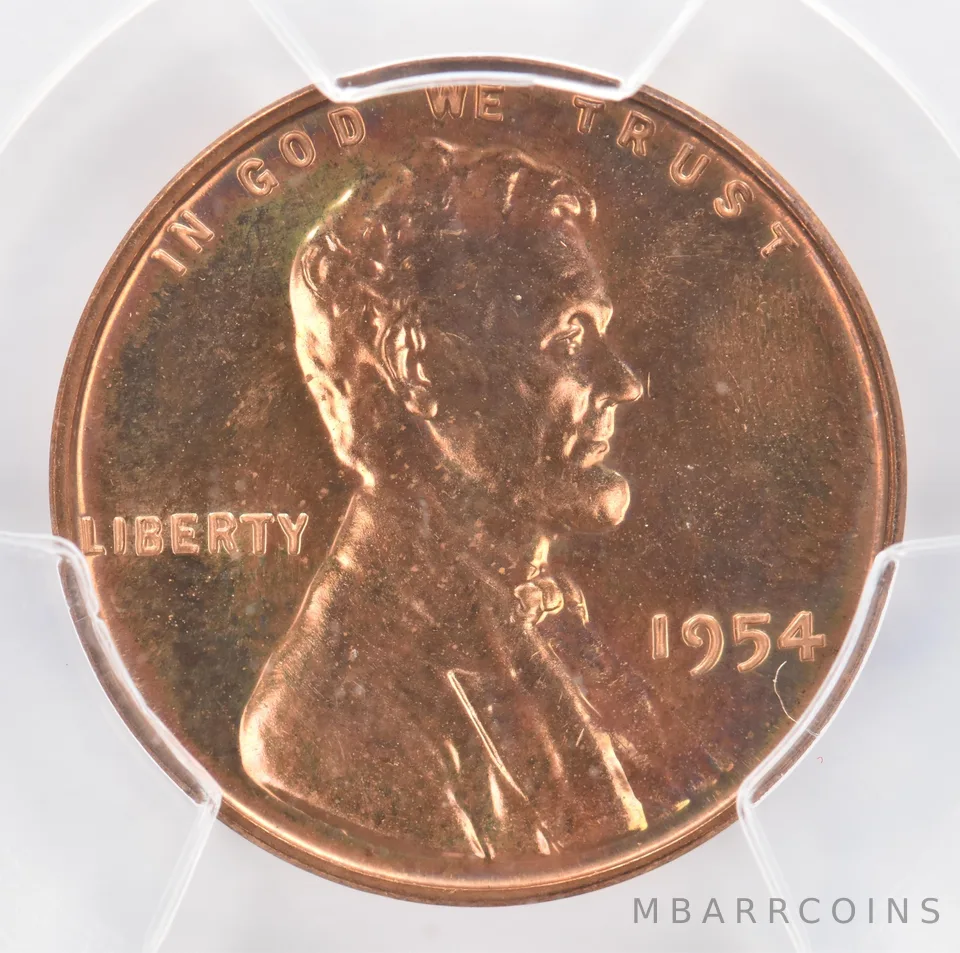 1954 Lincoln Wheat Cent PR64 RD PCGS Beautiful Tone *0970