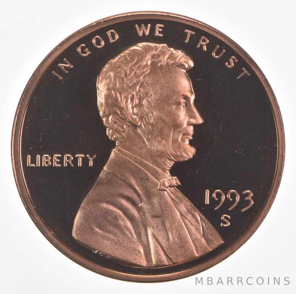 1993-S Lincoln Memorial Cent Proof