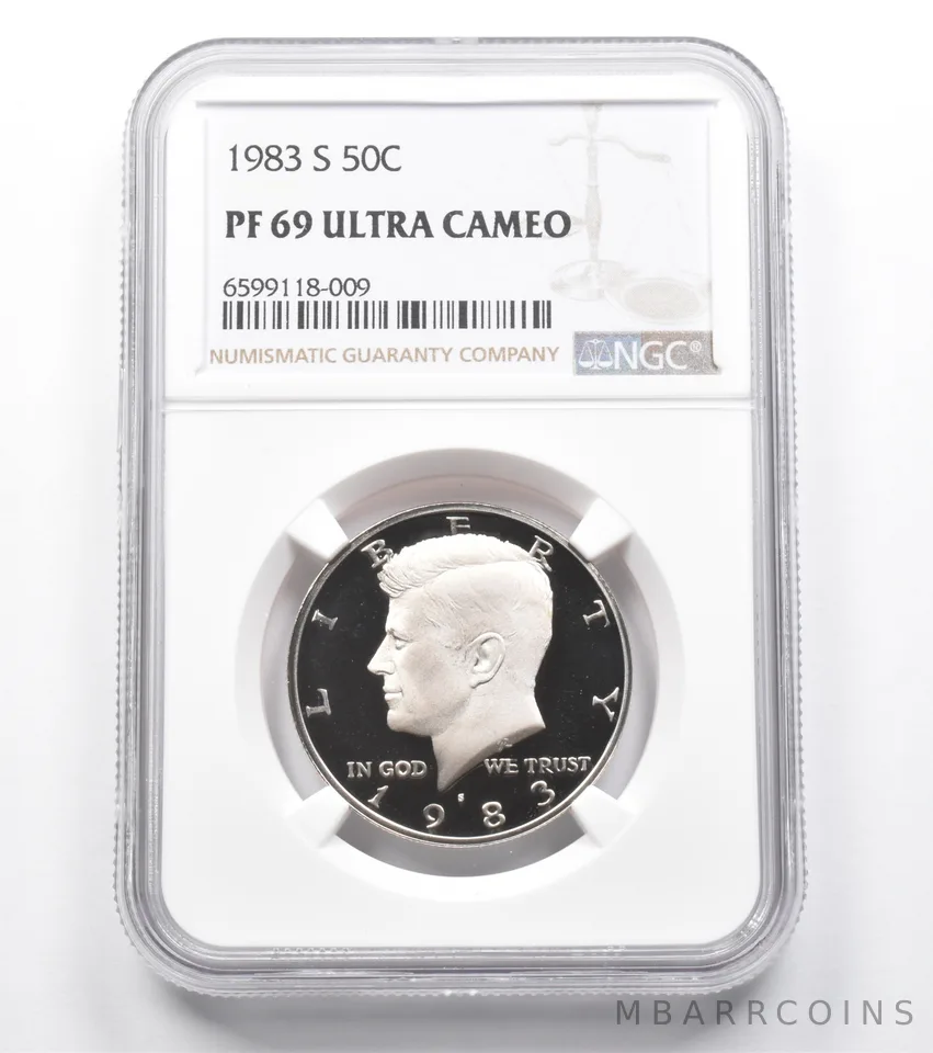 1983-S Kennedy Half Dollar PF69 UCam NGC Brown Lbl