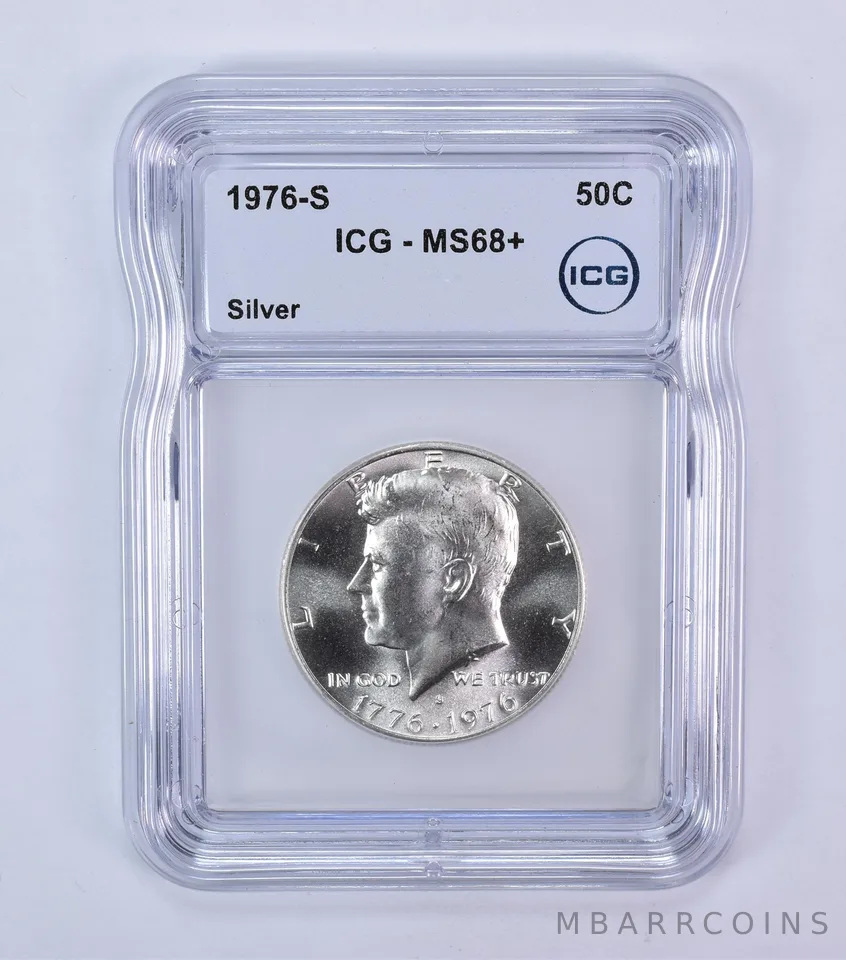 1976-S Kennedy Half Dollar Silver MS68+ ICG