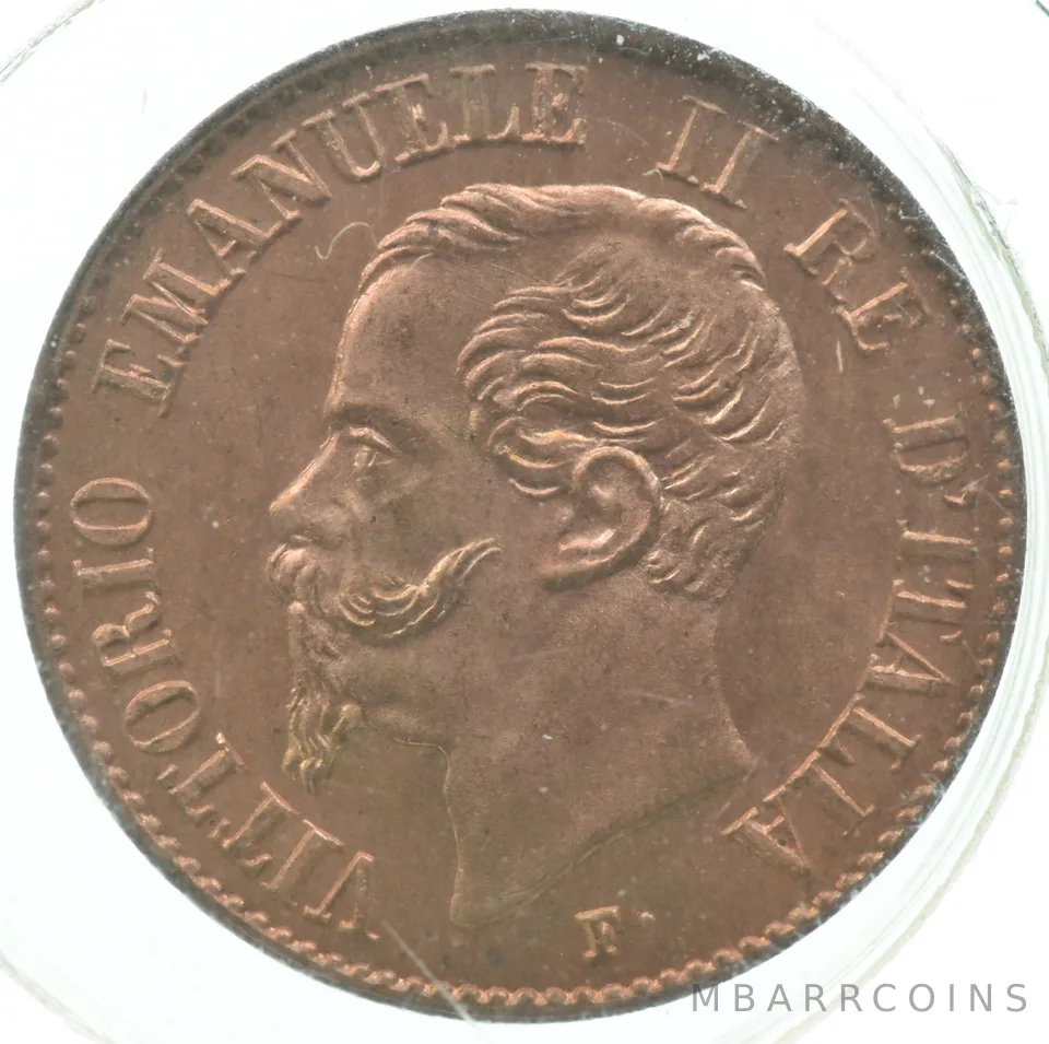 1861 Italy Centesimo Gem BU a0175