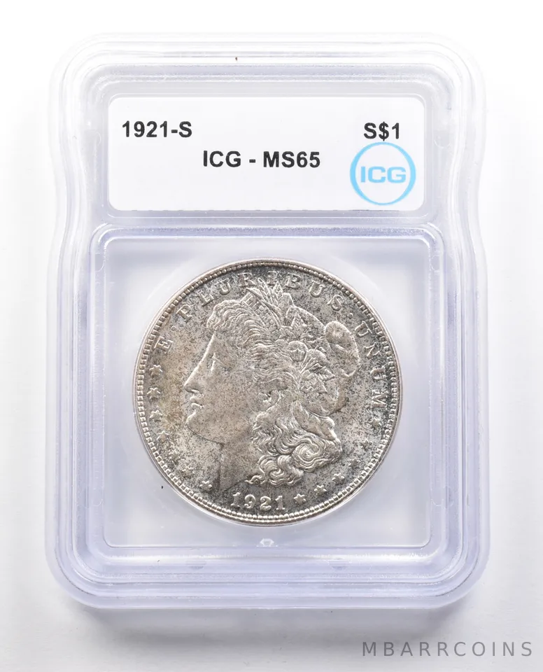 1921-S Morgan Silver Dollar MS65 ICG *4397