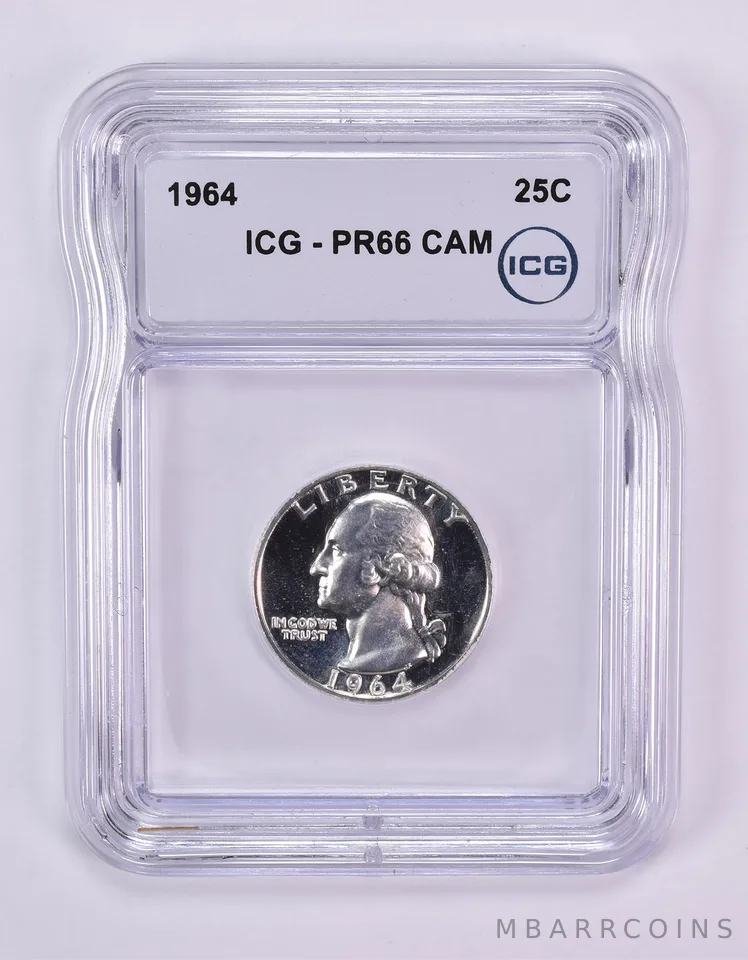 1964 Washington Quarter PR66 CAM ICG