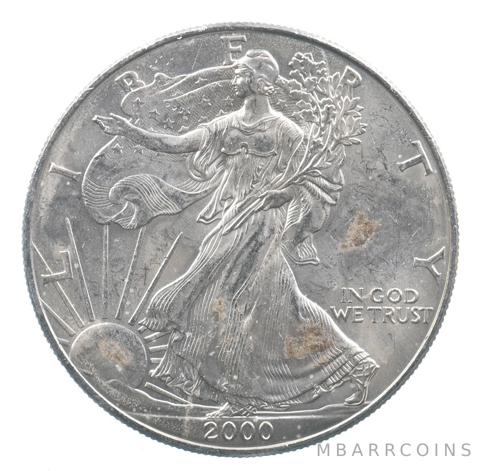 Better Date 2000 American Silver Eagle 1 Troy Oz .999 Fine Silver *701